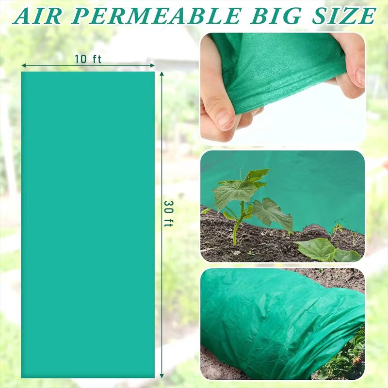 Three-proof cold-proof plant protection cover, thickened non-woven fabric anti-freezing and anti-insect fabric, winter cold-proof blanket for vegetables and fruits Application Scenario