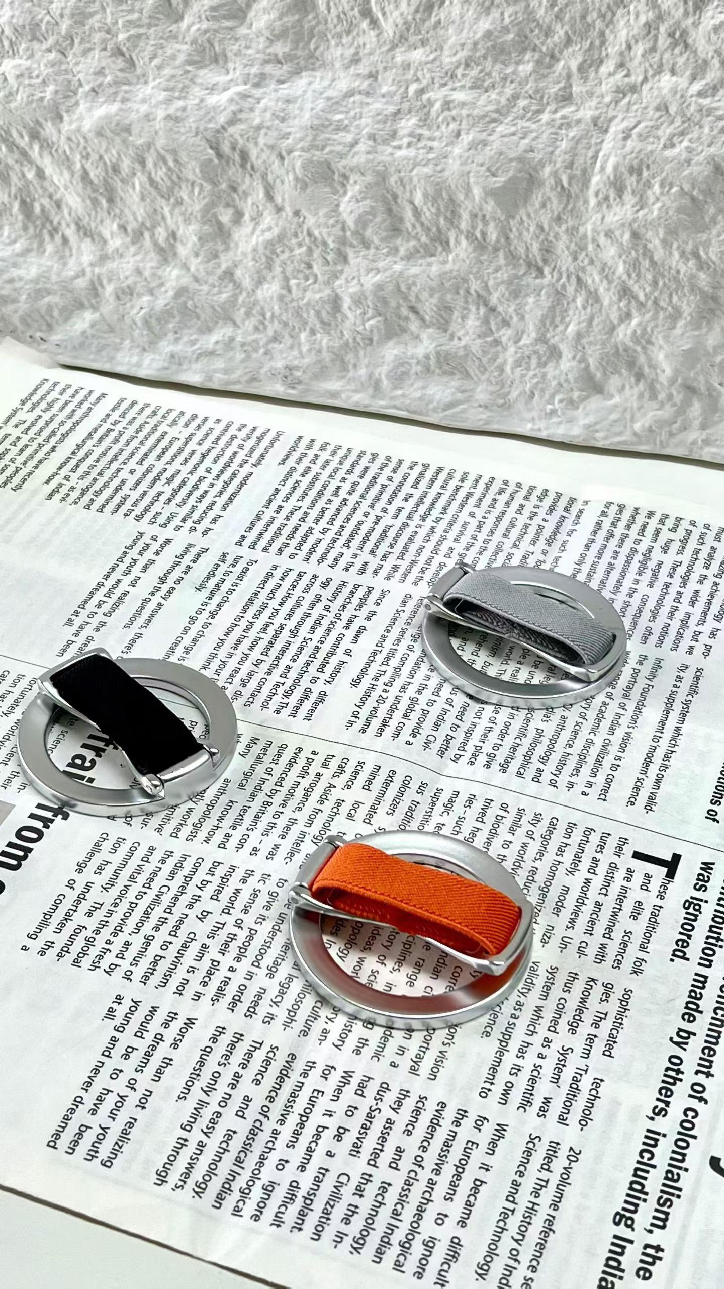 New magnetic phone ring stand magsafe ring buckle webbing rotating desktop lazy magnetic rotation