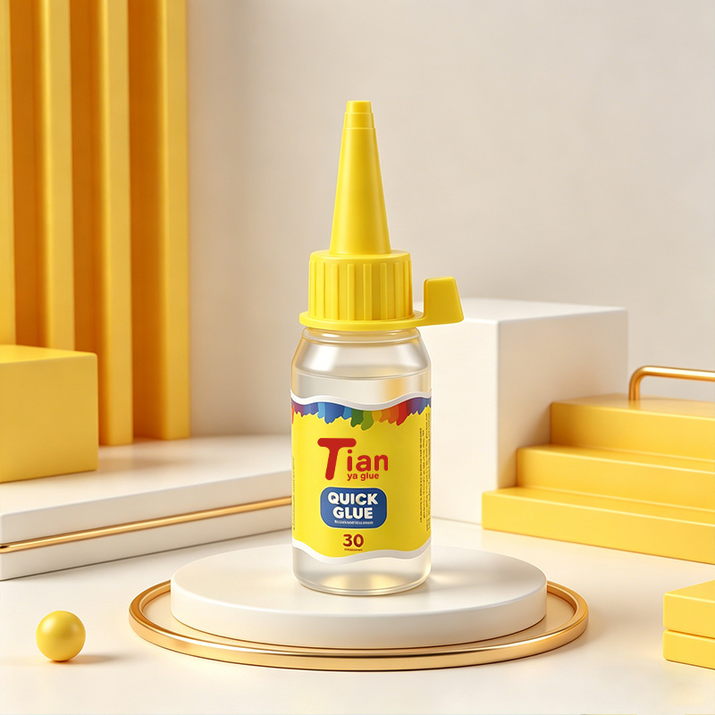 Tianya alcohol glue 30, 100, 250ml Children's diy non-woven fabric kindergarten hemp rope handmade transparent details Picture