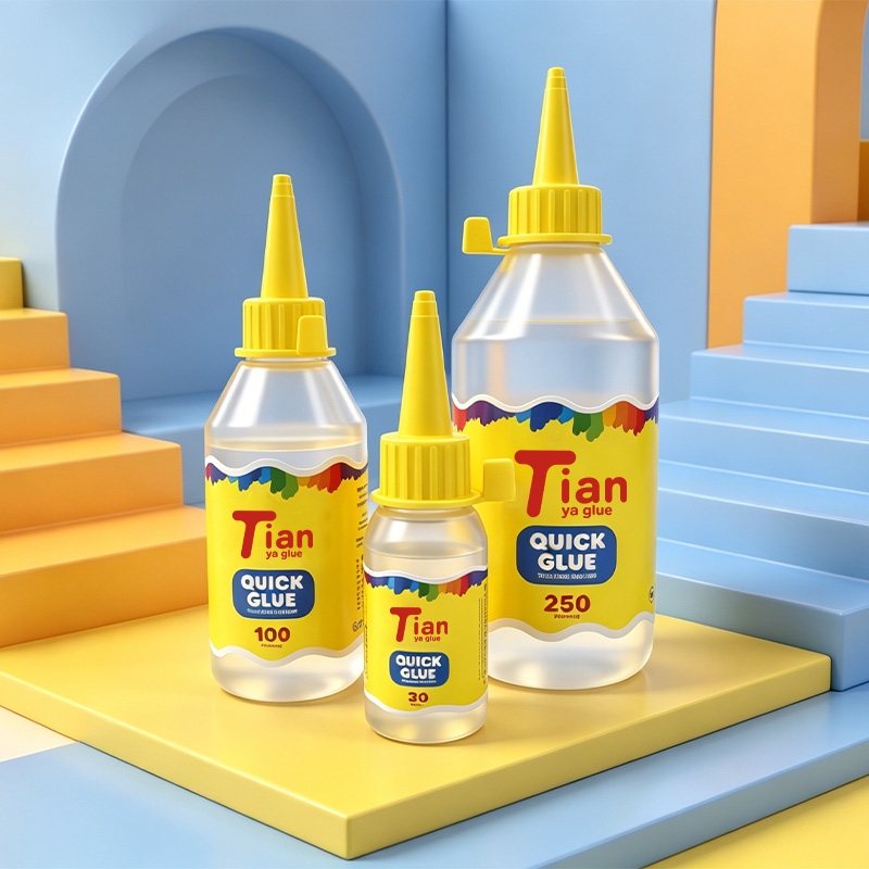 Tianya alcohol cola cola 30,100,250ml niños hecho a mano diy no tejido kindergarten cuerda de cáñamo hecho a mano transparente