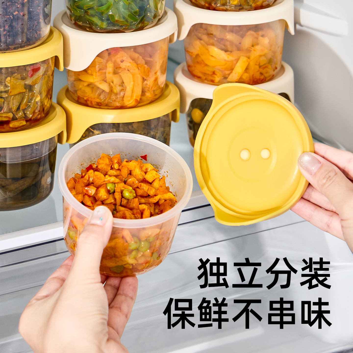 【CL】25Q4#K494-1 Fresh-keeping Lunch box, Instant noodle bowl, portable plastic lunch box, portable lunch box, student household with lid details Picture