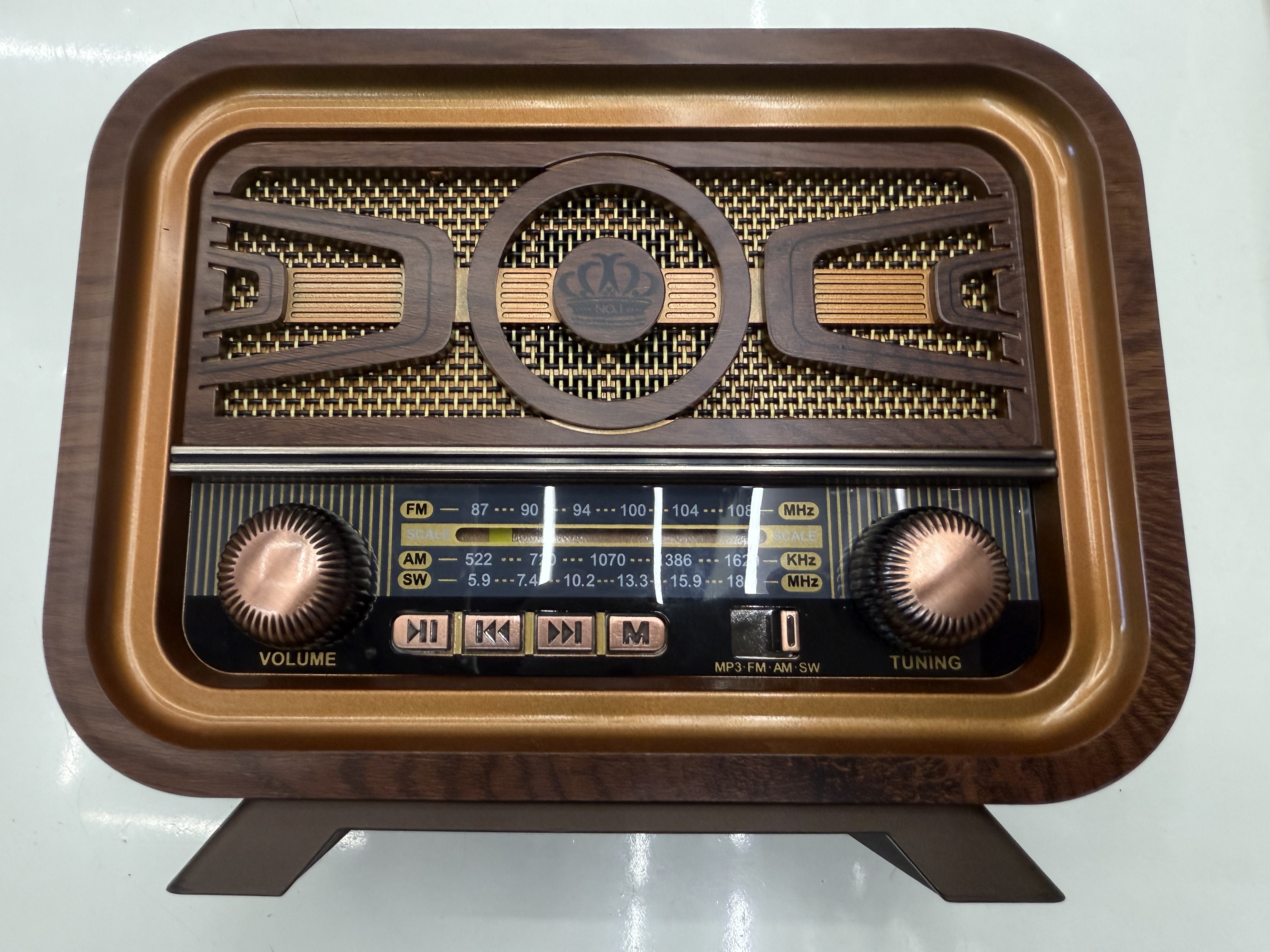 MD-1300BT, MD-1301BT, FX-2543B, FX-2545B new vintage radio Bluetooth speakers, nostalgic wood grain, multi-band and multi-functional details Picture
