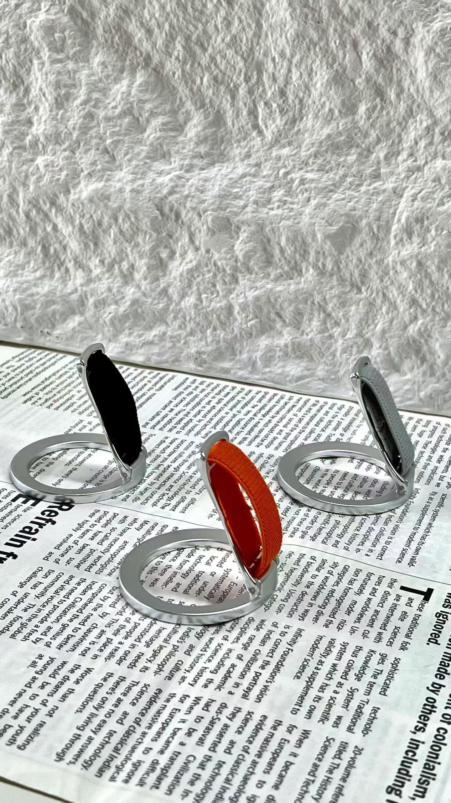 New magnetic phone ring stand magsafe ring buckle webbing rotating desktop lazy magnetic rotation detail image 5
