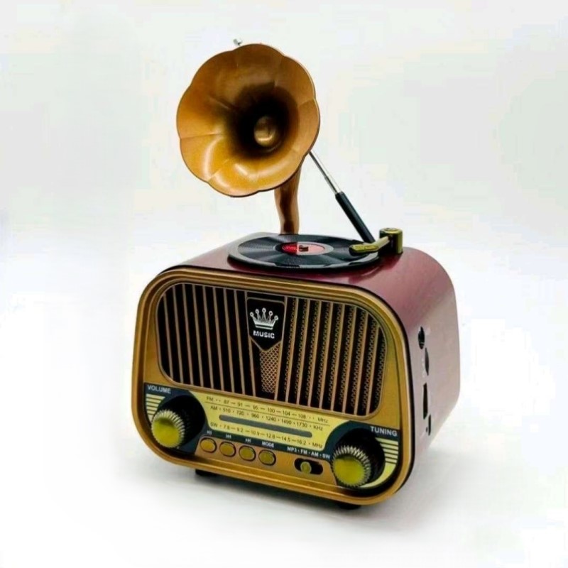 MD-1319BT New vintage radio Bluetooth speaker, Bluetooth audio recorder, retro design, nostalgic radio, antique Bluetooth speaker details Picture