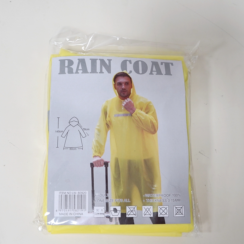 Li Wang EVA's new trendy pullover reflective raincoat is a must-have for outdoor rainy days. Factory direct sales and wholesale of raincoats