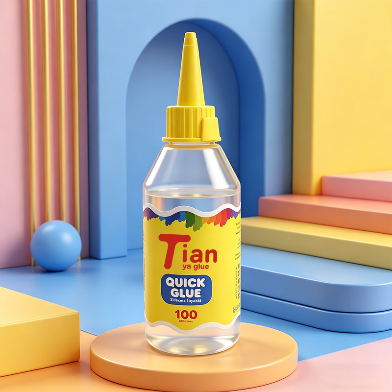 Tianya alcohol glue 30, 100, 250ml Children's diy non-woven fabric kindergarten hemp rope handmade transparent Specification image