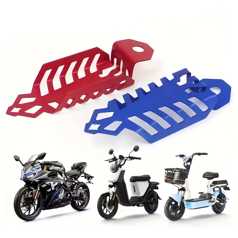 251108 electric motorcycle rear shock absorber protection cover, shock absorber protection cover, aluminum alloy cover, scooter shock absorber cover Application Scenario