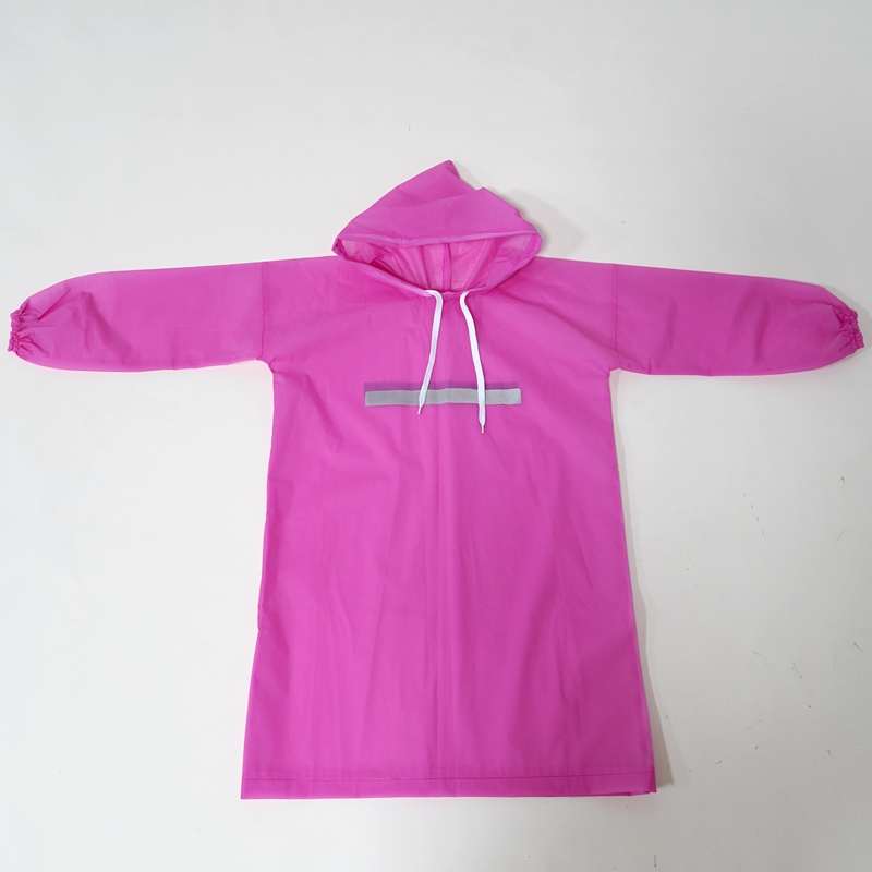 Li Wang Direct Sales New trendy EVA children's reflective hooded raincoat, a must-have raincoat for traveling on rainy days Item Picture