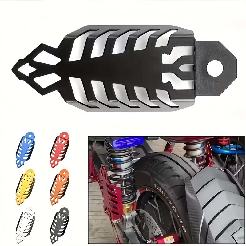 251108 electric motorcycle rear shock absorber protection cover, shock absorber protection cover, aluminum alloy cover, scooter shock absorber cover