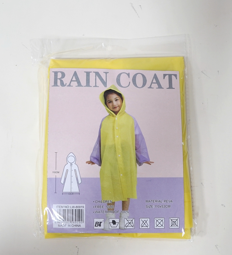 Li Wang Wholesale and Direct sales of new mixed-color and trendy children's raincoats, essential for going out on cloudy and rainy days