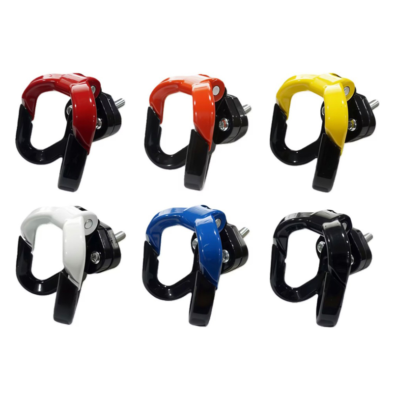 251201 Motorcycle hook, electric vehicle hook, aluminum alloy load-bearing double hanging hook, motorcycle front helmet hook Specification image