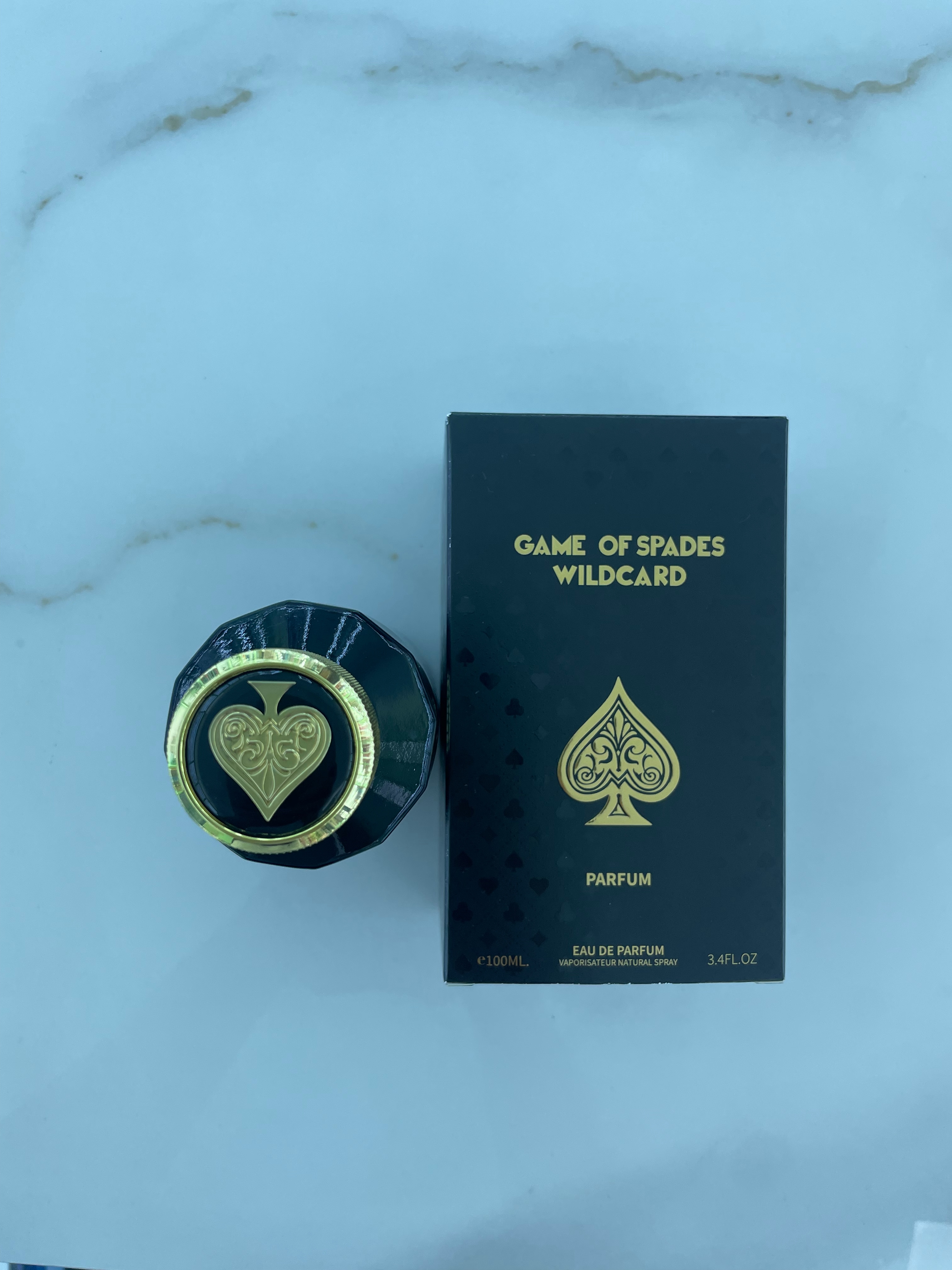 88ml Golden black Spade pattern perfume Body Spray Fragrance Long-lasting Light Perfume Gift box packaging Specification image