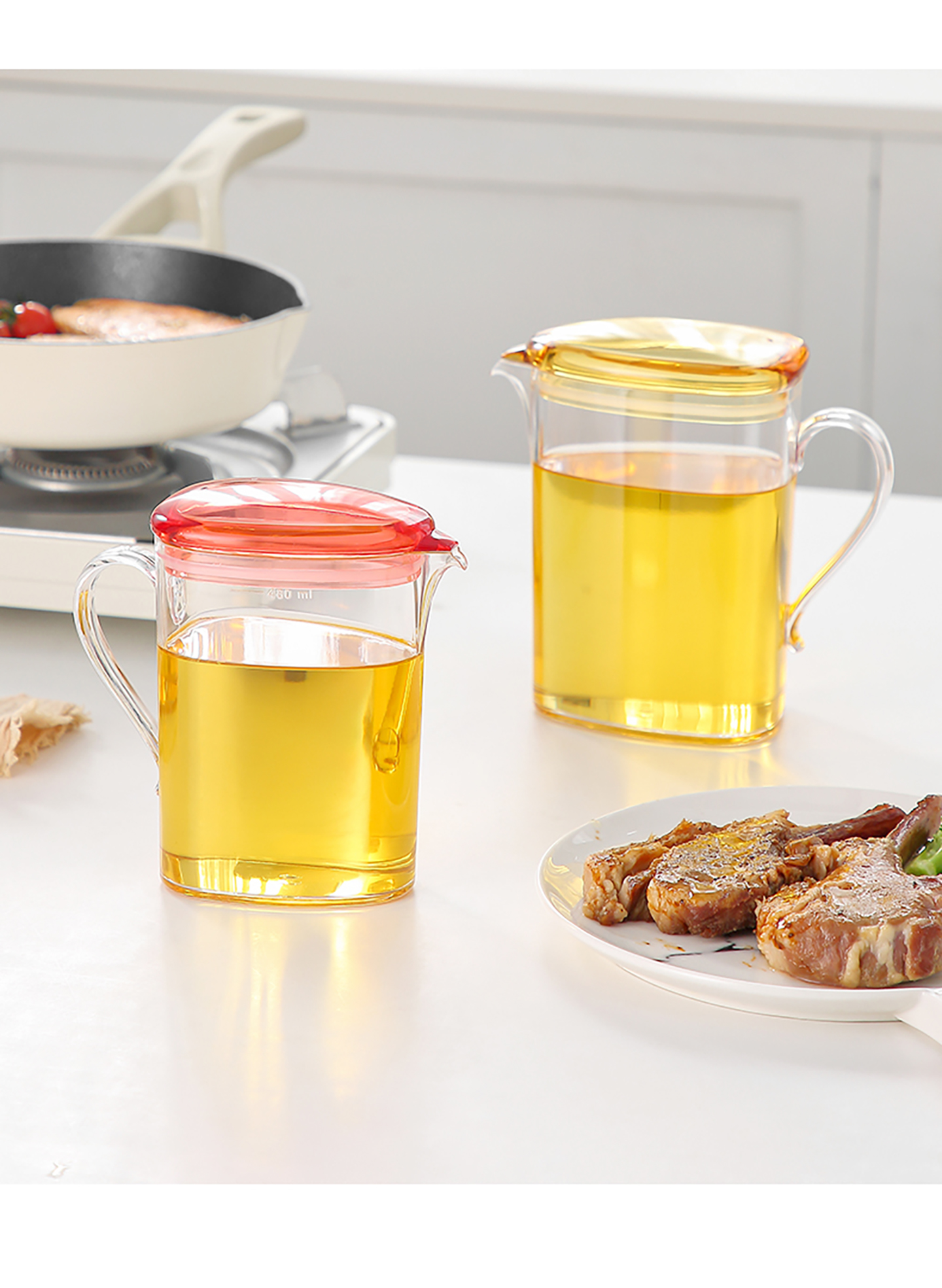 【CL】26Q3#6244 Multi-functional stainless steel edible oil spray bottle, soy sauce and vinegar seasoning bottle, kitchenware, household oil bottle with large capacity pic 12