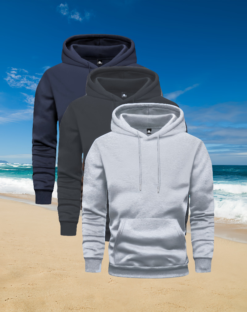 Cross border euro size hombre/mujer casual con cremallera sudadera con bolsillo canguro gruesa y cálida sudadera con capucha de otoño Item Picture