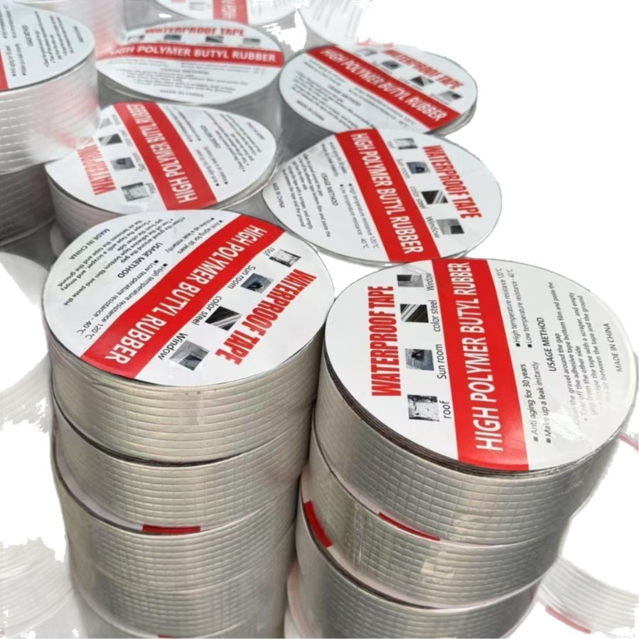Cross-border butyl tape, waterproof membrane, tape, self-adhesive aluminum foil sealing strip, color steel roof, kitchen pipe leak repair material Item Picture