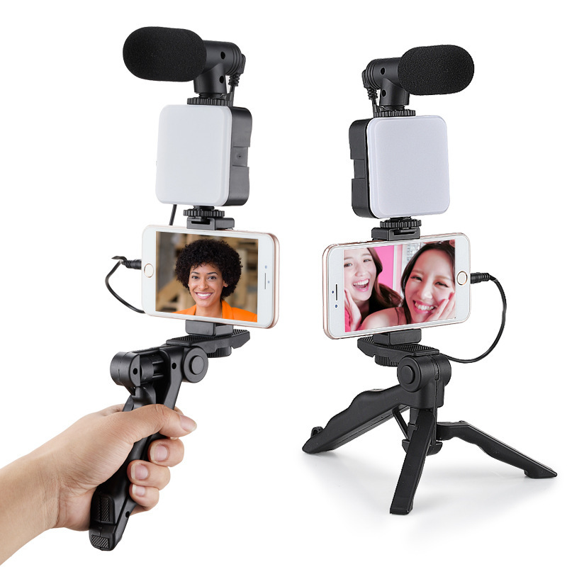 AY-49RGB luz de bolsillo de pierna de belleza para teléfono móvil en vivo juego de luz de bolsillo con micrófono con bluetooth luz de relleno details Picture