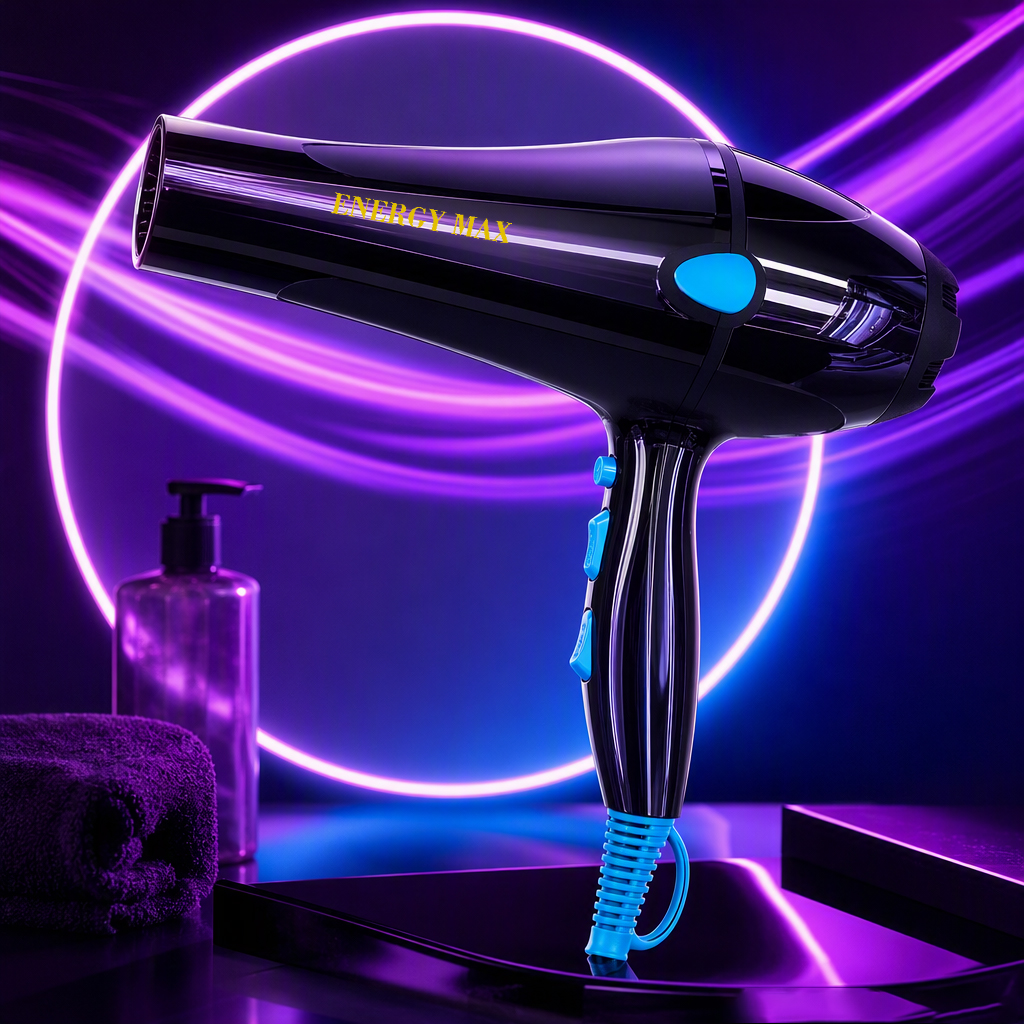 ENERGY MAX Cold and Hot Air Quick Hair Drying Multi-functional Household Hair Dryer Quick Hair Drying Silent Negative Ion Hair Care Portable Comb Hair dryer details Picture
