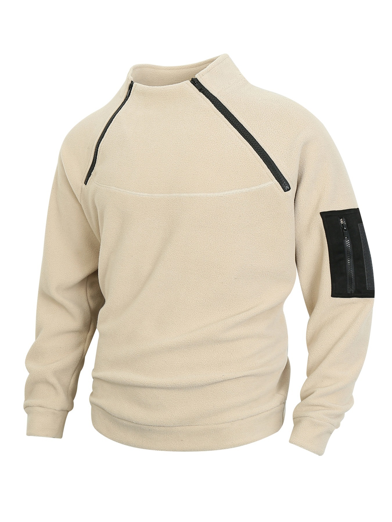 Cross-border foreign trade European-style Spring and Autumn men's hoodie, hooded zipper, multi-pocket pullovers, men's sportswear and casual coat, available in multiple colors and customizable Item Picture