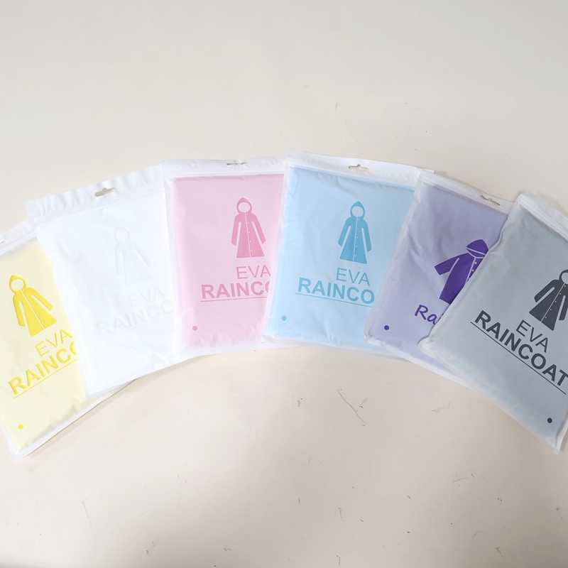 Wholesale EVA raincoats with buttons from Liwang Factory, adult hiking raincoats, travel scenic area sets, and outdoor waterproof raincoats Specification image