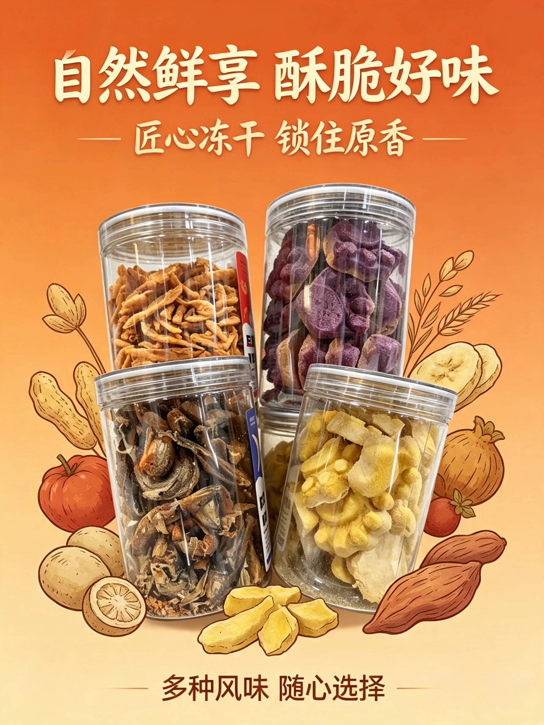 Transparent canned freeze-dried pet snacks for cats, including shrimp, fish, cat paw cookies, chicken, and pet chicken freeze-dried cans for wholesale