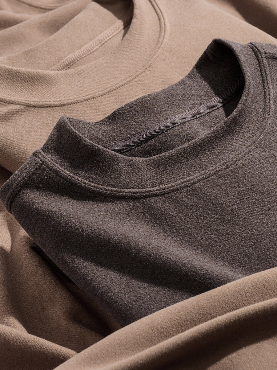 Sarga garrapata caliente otoño sudadera hombre holgado cuello vertical manga larga camiseta alto salto cómodo otoño invierno interior top hombre Application Scenario