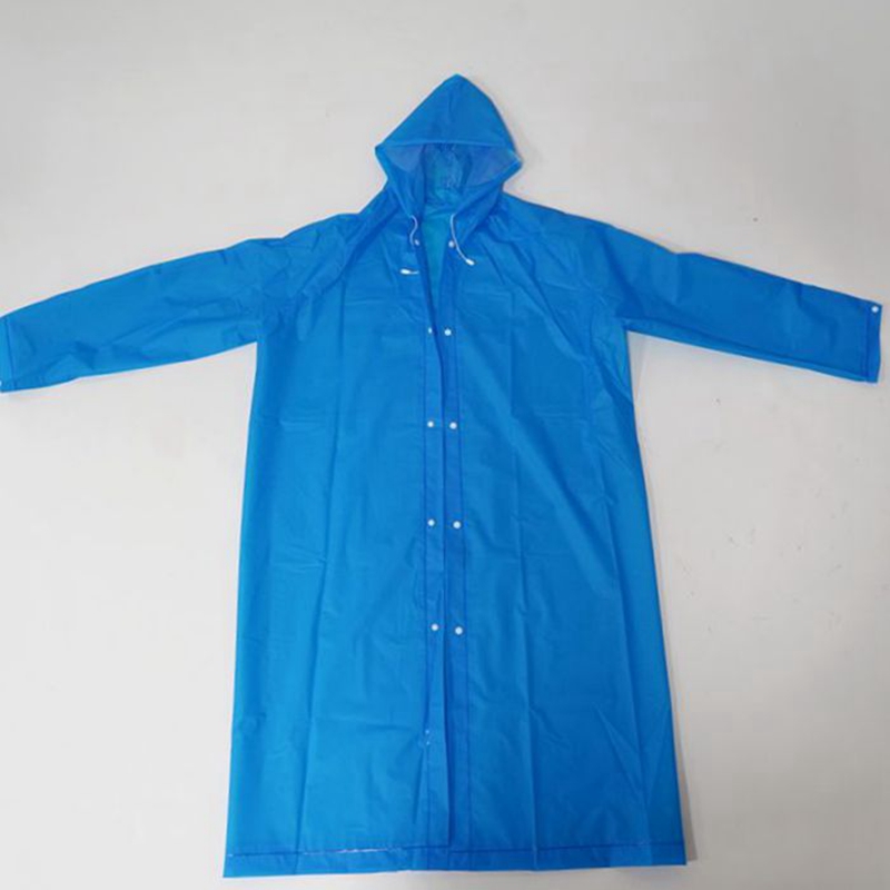 The EVA adult long dress fashionable raincoat from Kashiwa is an indispensable raincoat for cycling and outdoor trips in the rain Item Picture