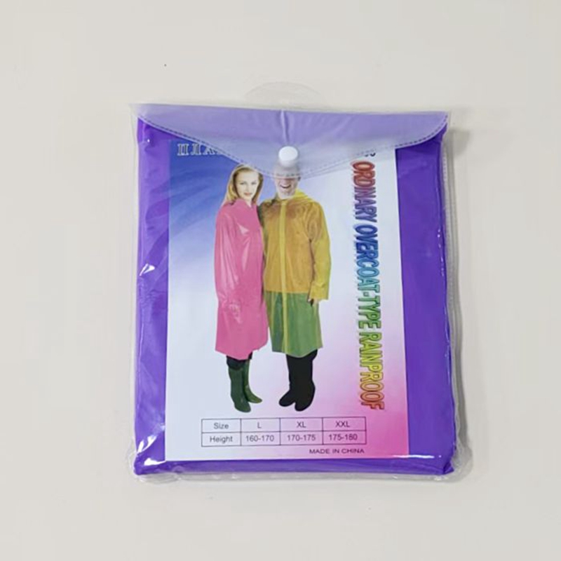 Liwang PEVA Adult long raincoat wholesale for rainy outdoor travel, hiking and mountain climbing