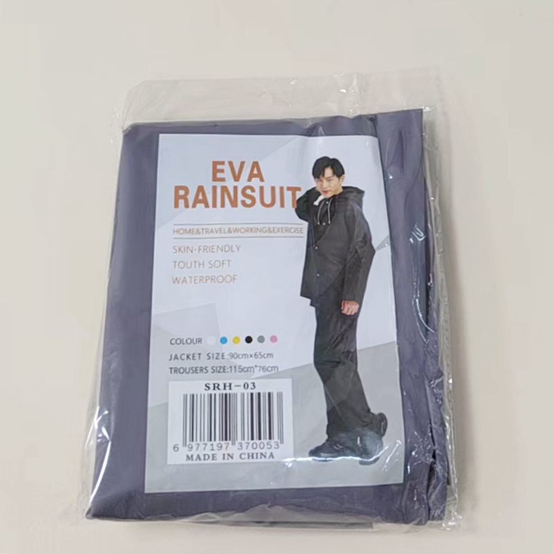 Li Wang Wholesale EVA material adult set raincoats, essential raincoats for outdoor travel, mountain climbing and outings in rainy days