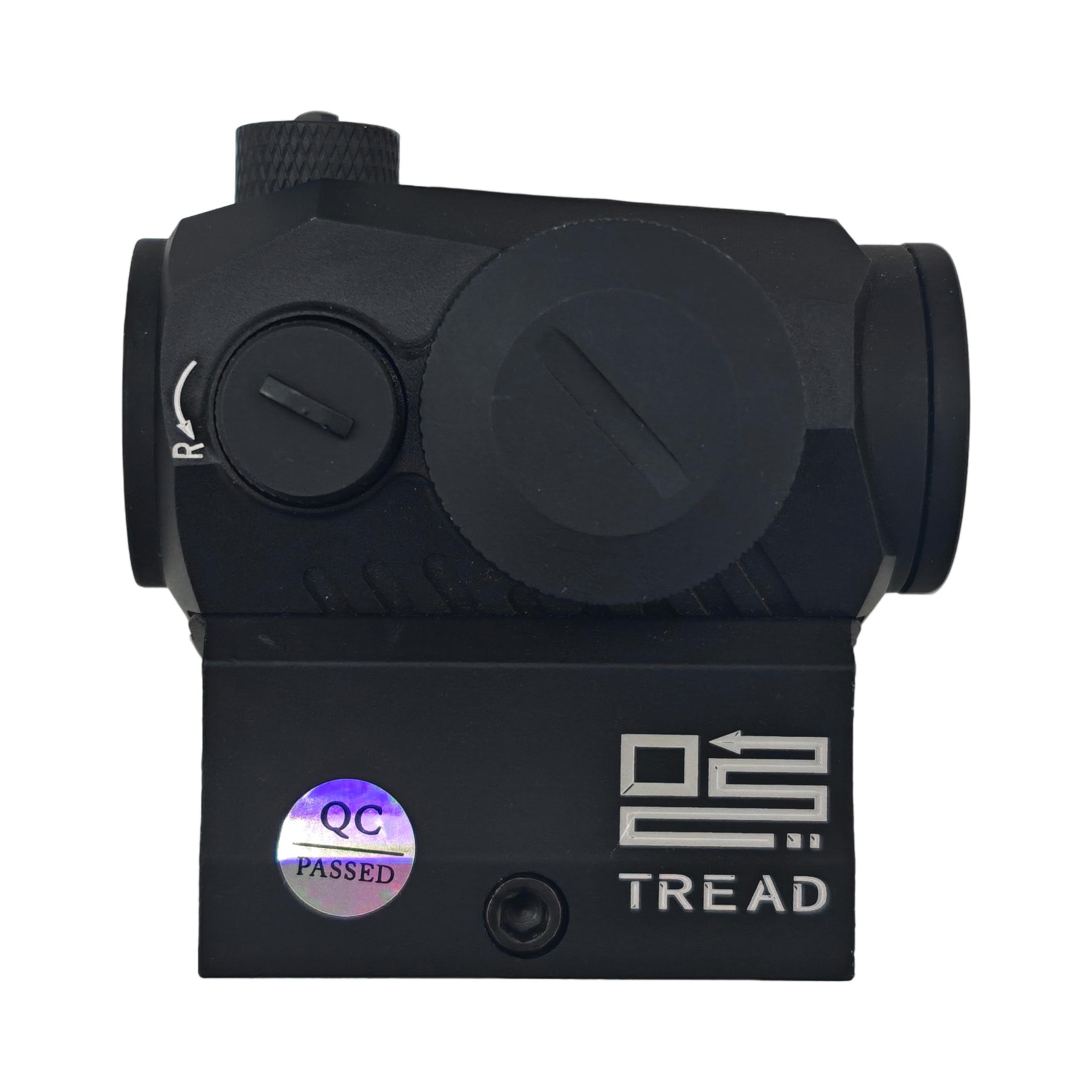 R5 black red dot sight with TREAD raised base, 20mm rail, reflective inner red dot sight, outdoor tactical optical sight with plastic storage box wholesale
