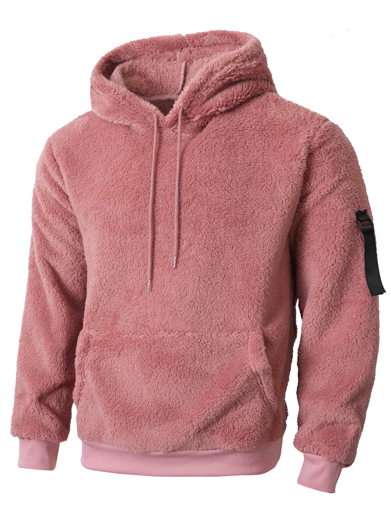 Aliexpress 2025 Autumn/Winter European and American fleece hooded casual commuting pullover men's sweatshirt