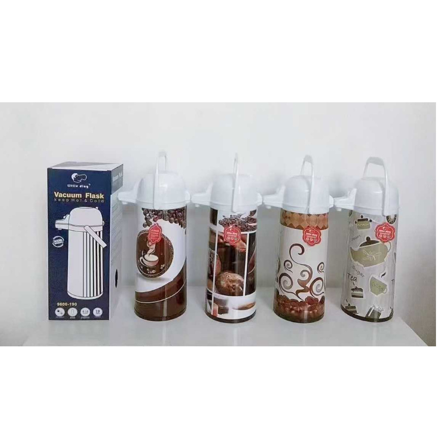 Longfa white coffee pattern insulated pot, outdoor insulated box, insulated bag, innovative steel decoration portable insulated box