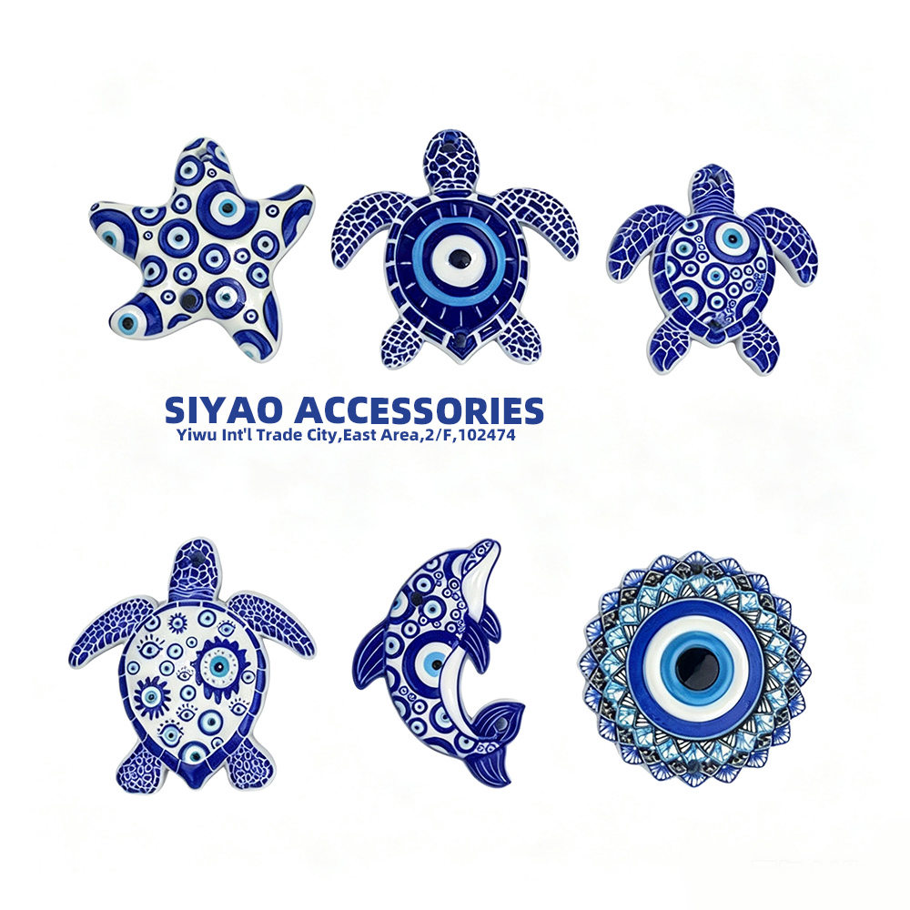 Devil's Eye Blue Eye Accessory Turkish Blue Eye Pendant Keychain Accessory Siyao Accessory WZXN