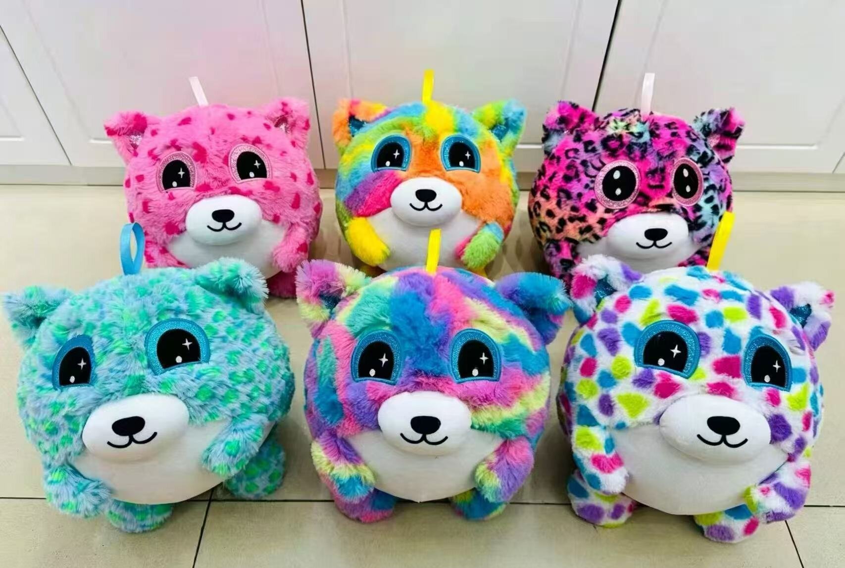 9-inch and 12-inch animal long-haired series plush balls