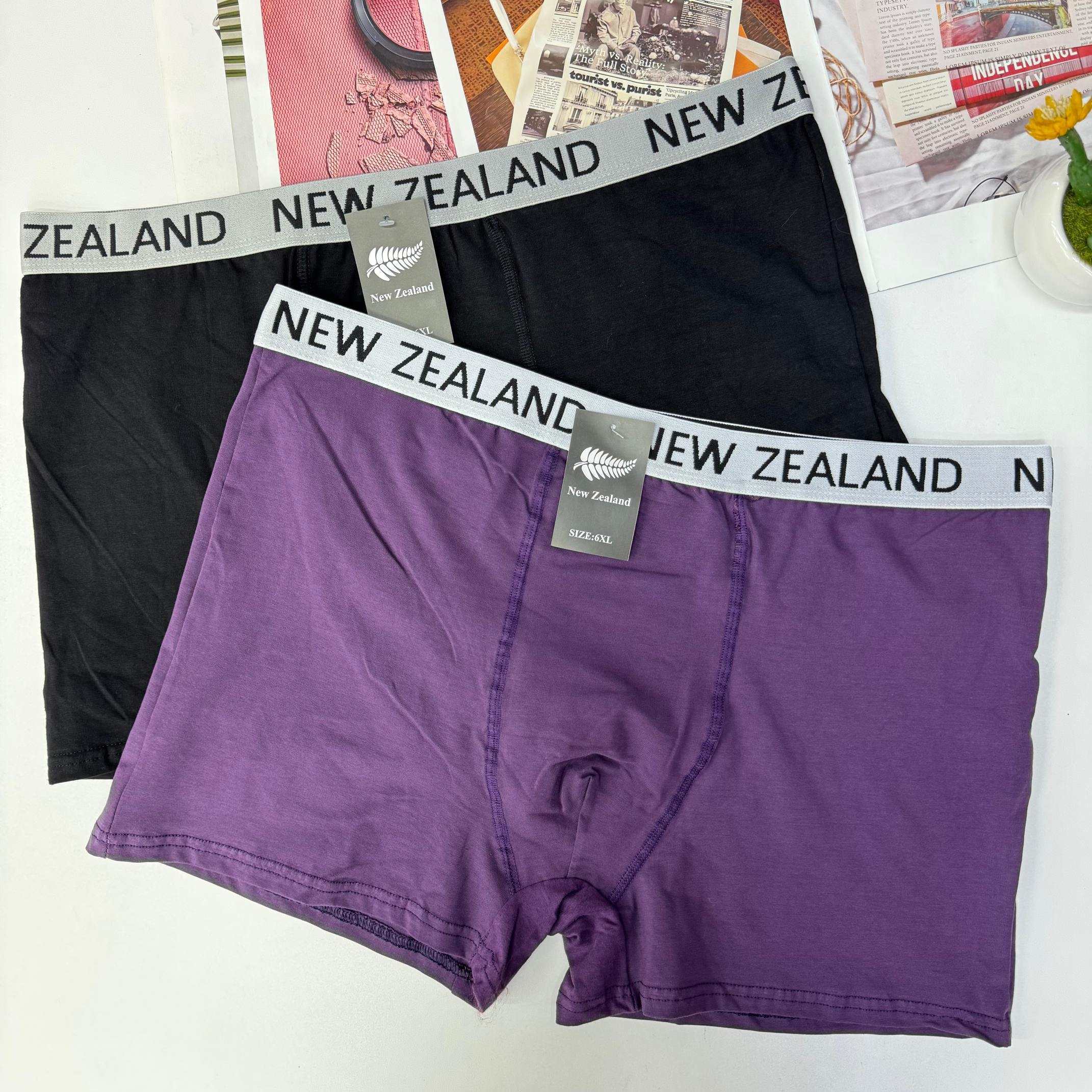 002#New Zealand calzoncillos de los hombres tamaño más grande jacquard cintura de los hombres boxers de algodón de color sólido calzoncillos de algodón de los hombres QNI Specification image