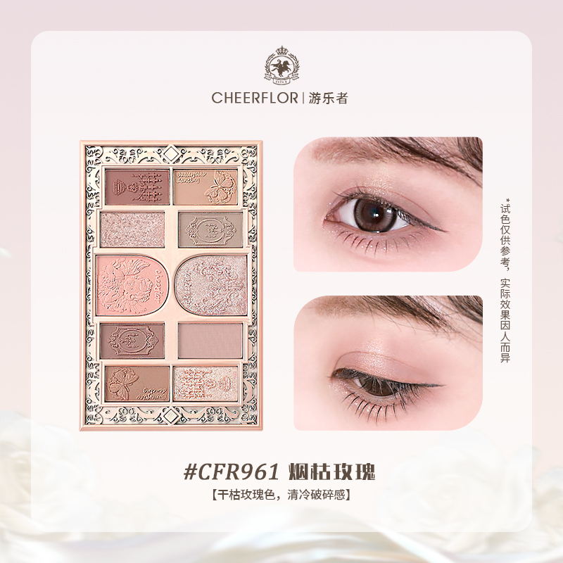 CHEERFLOR's Brilliant Secret Realm Picture Frame Series Eyeshadow Palette details Picture