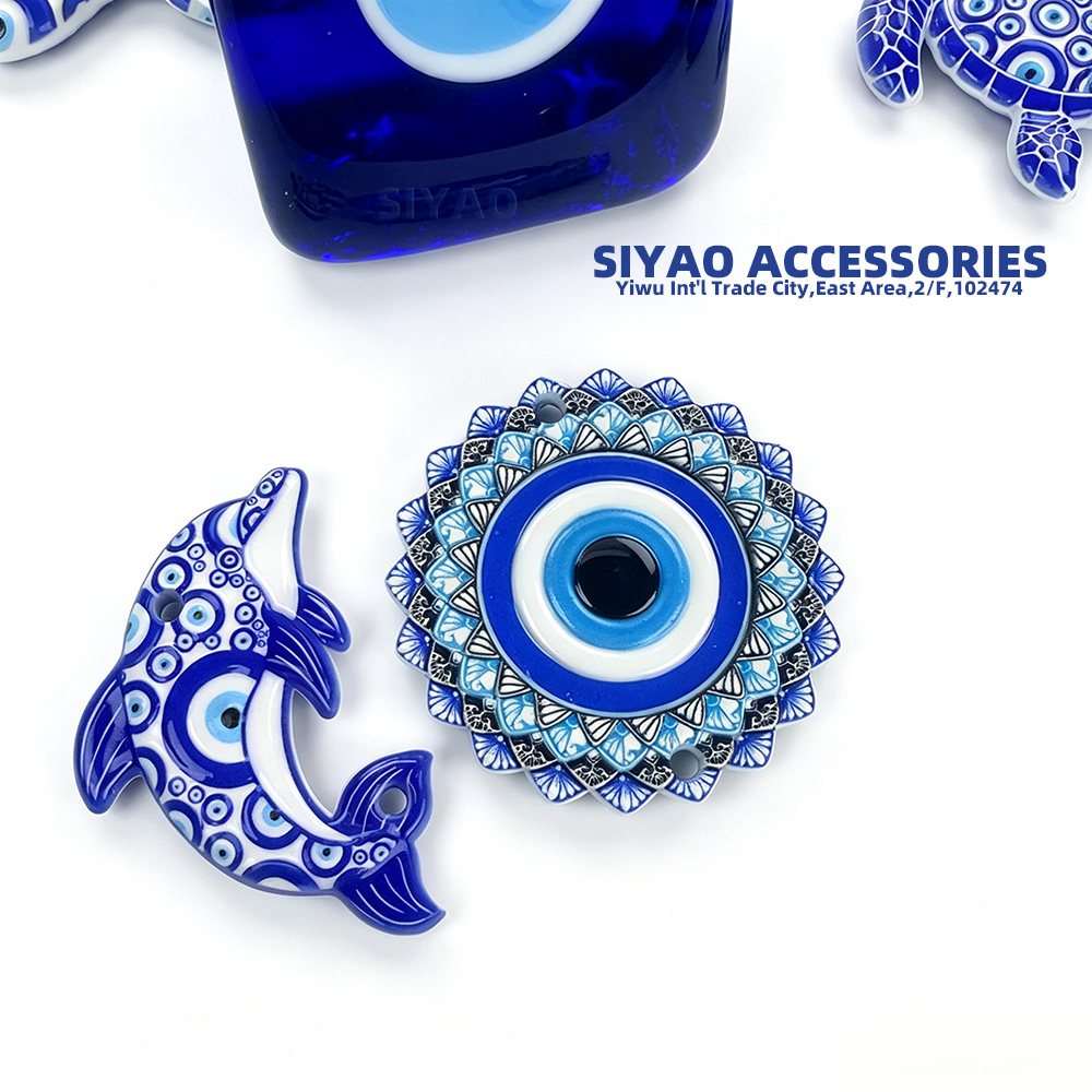 Devil's Eye Blue Eye Accessory Turkish Blue Eye Pendant Keychain Accessory Siyao Accessory WZXN details Picture