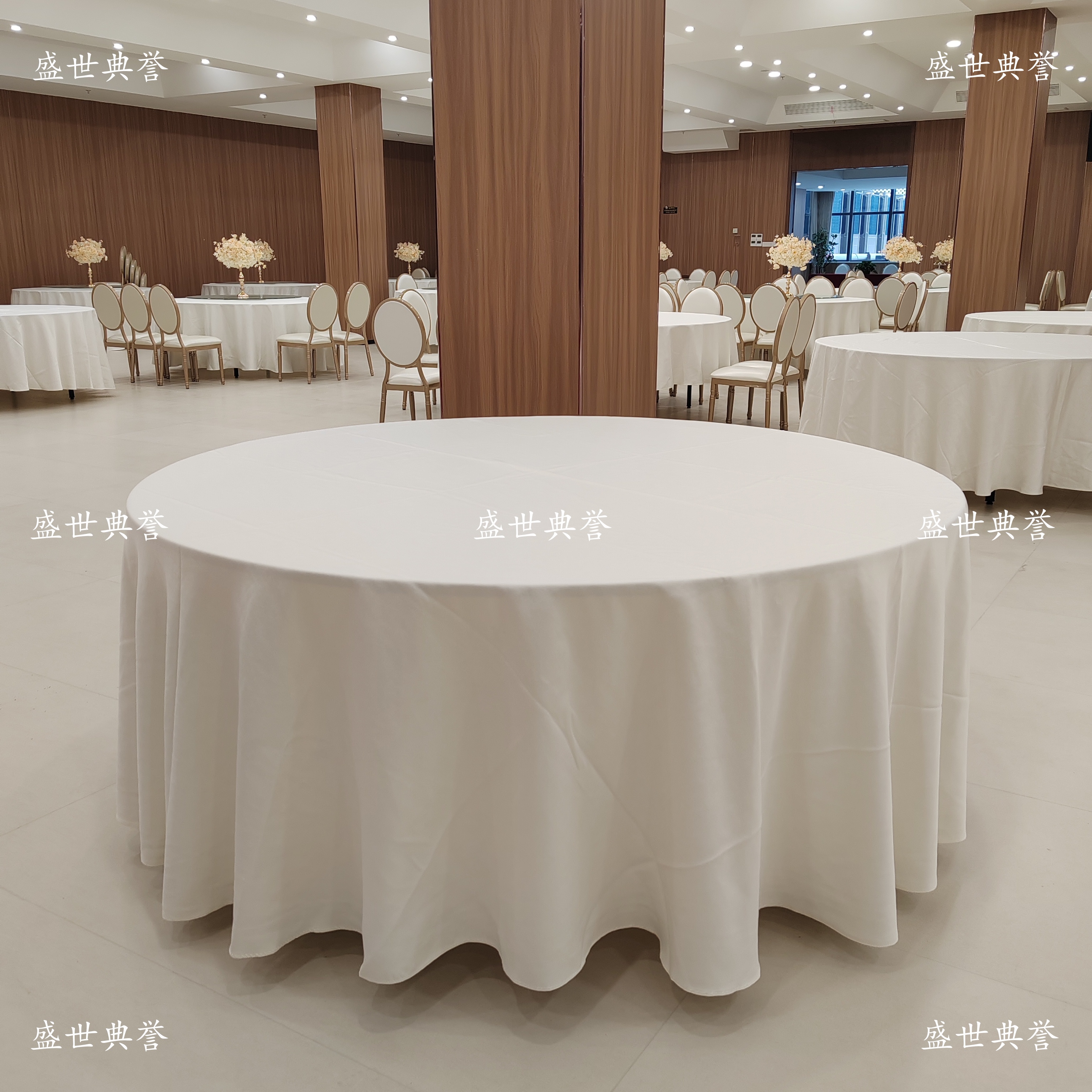 Ningbo factory direct sales of catering linen, hotel banquet hall tablecloths, restaurant wedding banquet solid-color tablecloths, home banquet round table cloths