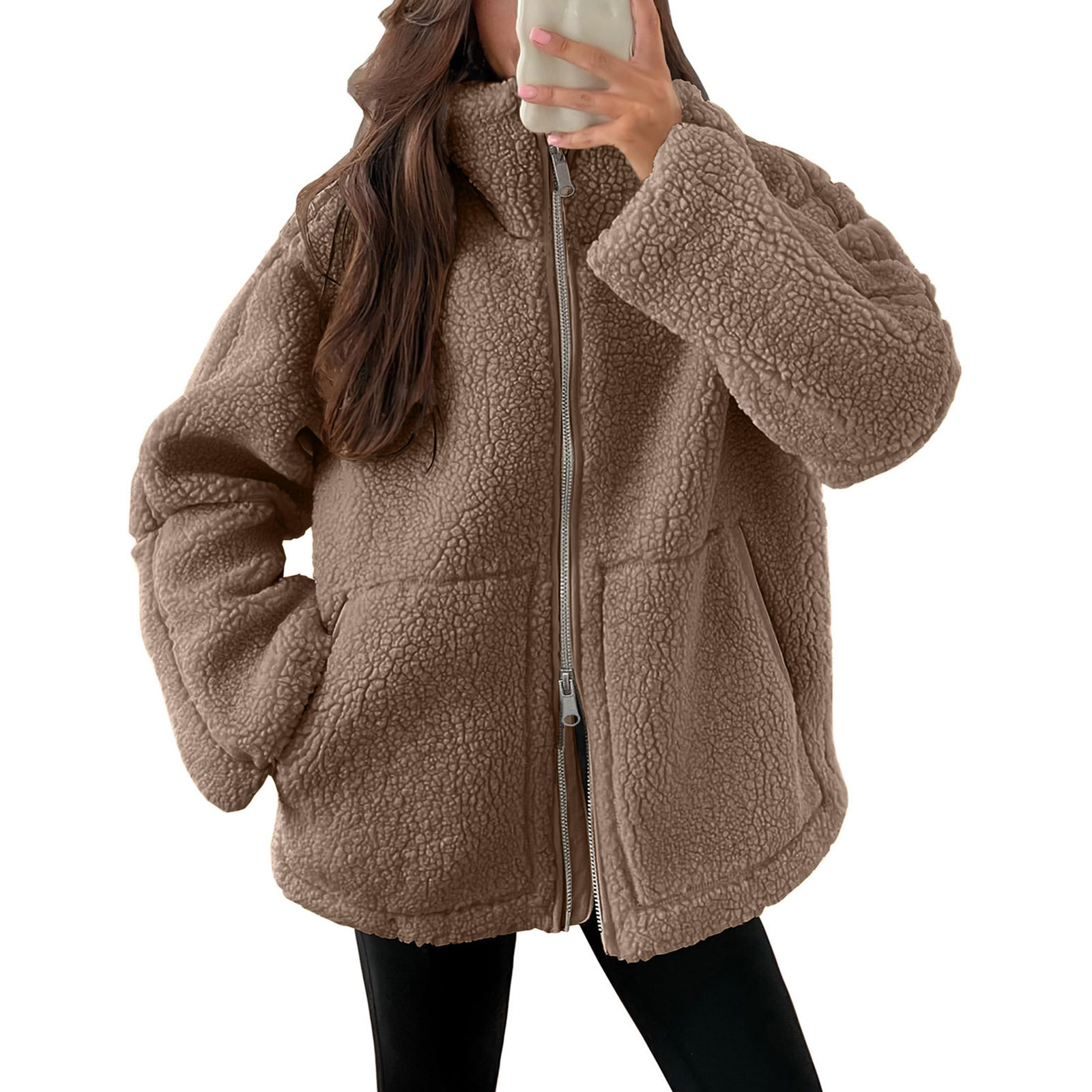 2026 معاطف دافئة من المعاطف الكسولة ذات الياقة العالية Item Picture