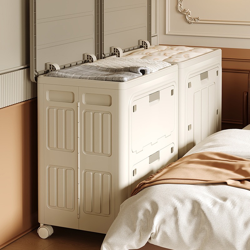 【CL】26Q3#3066-2 Folding storage box, plastic storage cabinet, storage cabinet details Picture