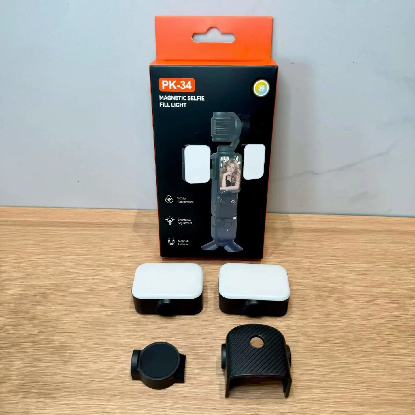 Aplicable DJ dji pocket3 luz de recarga tipo de succión magnética lámpara de bolsillo de desmontaje rápido lingelink cámara deportiva luz de fotografía detail image 3