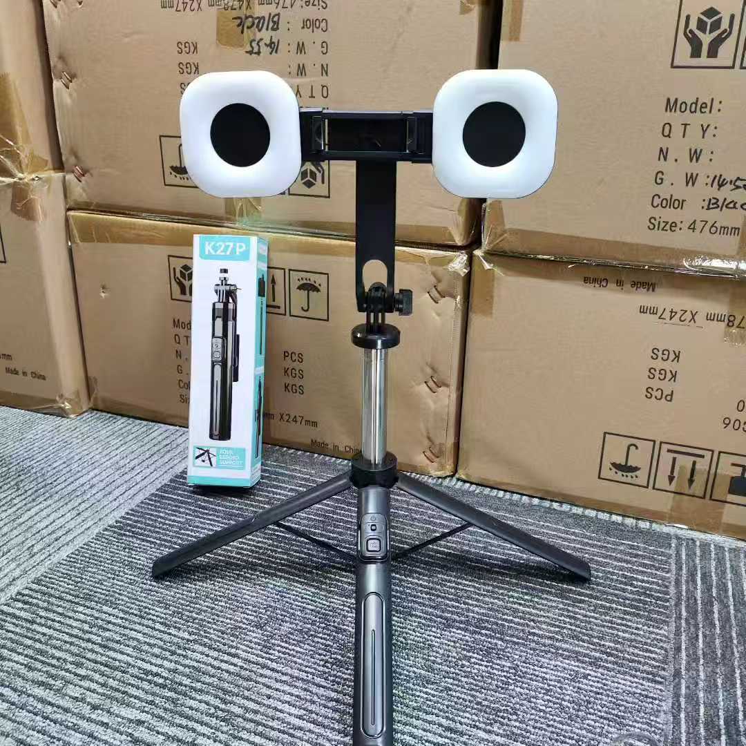 Crossover nuevo teléfono móvil bluetooth selfie stick stand stand stand de mano estabilizador tripode en vivo, k27p detail image 5