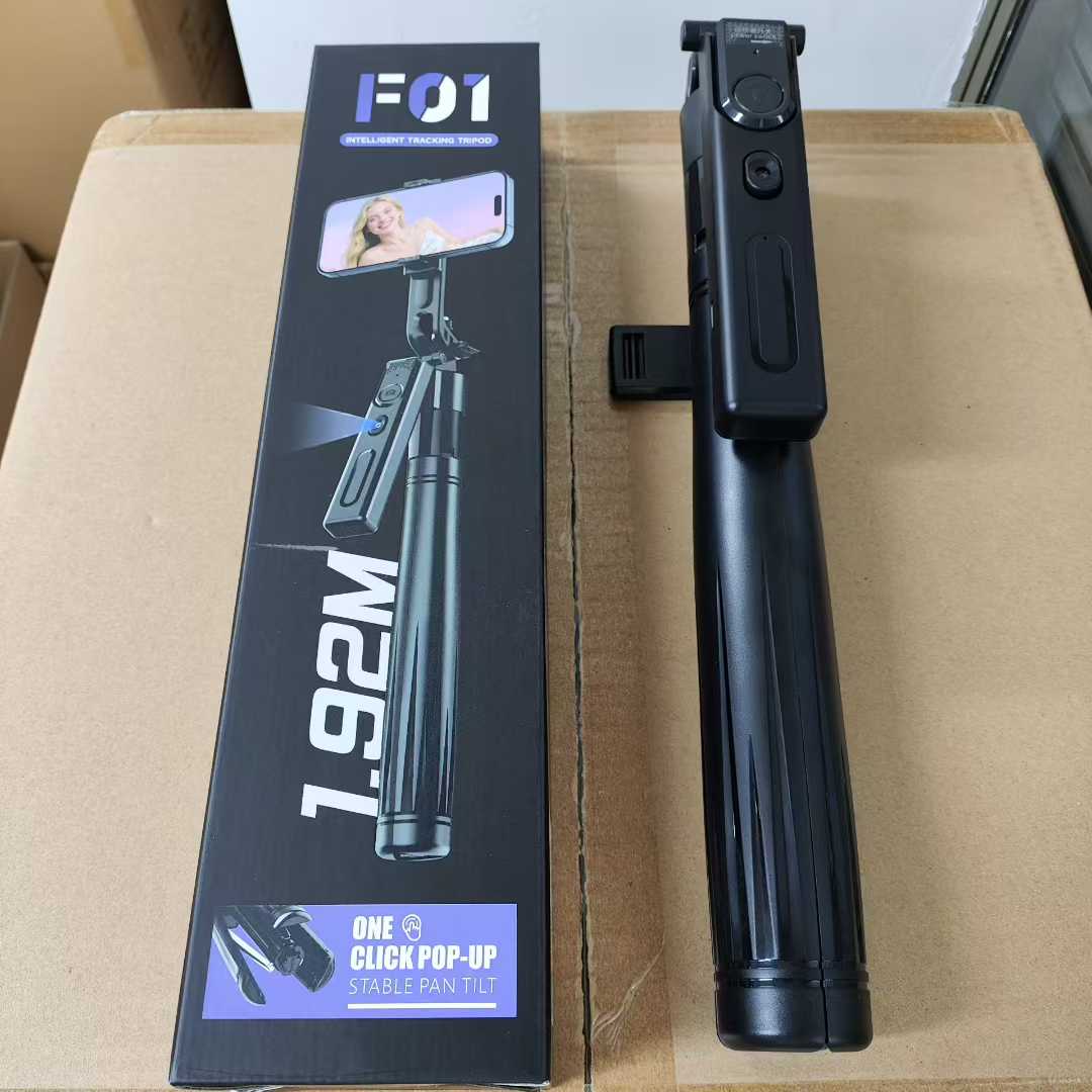 Explosivo F01 smart face heel raquete selfie stick AI heel raquete antisacudir PTZ quad aleación de aluminio foto artefacto detail image 2