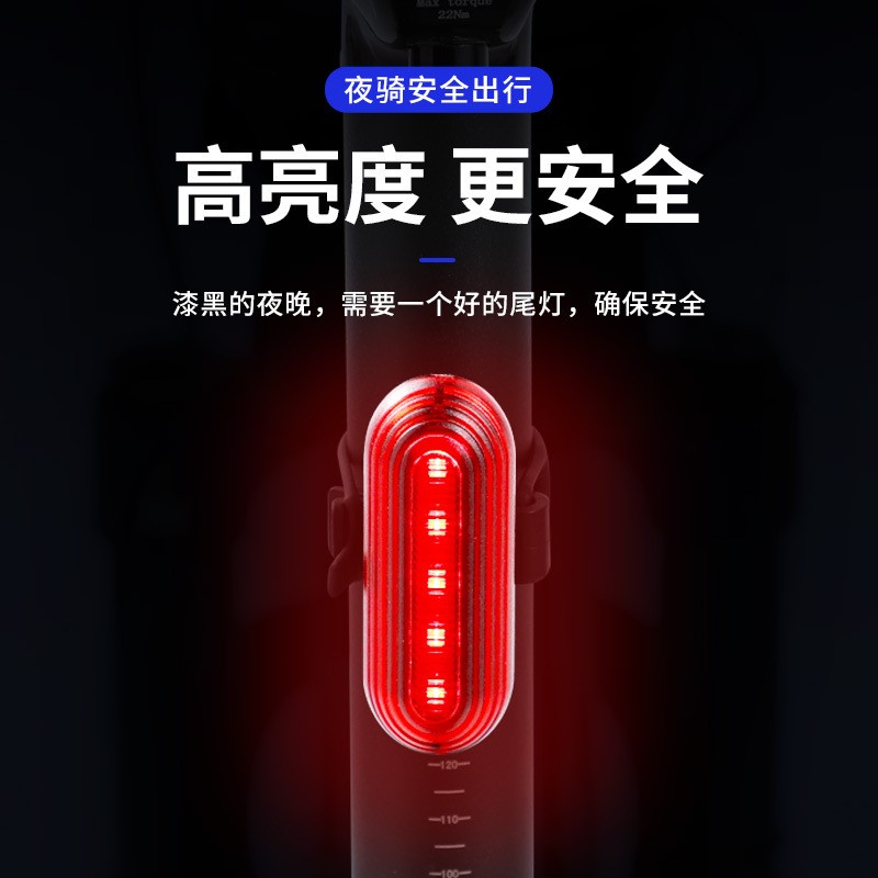 CYGM-939 USB rechargeable bicycle taillight Mountain bike taillight Night riding safety warning taillight details Picture
