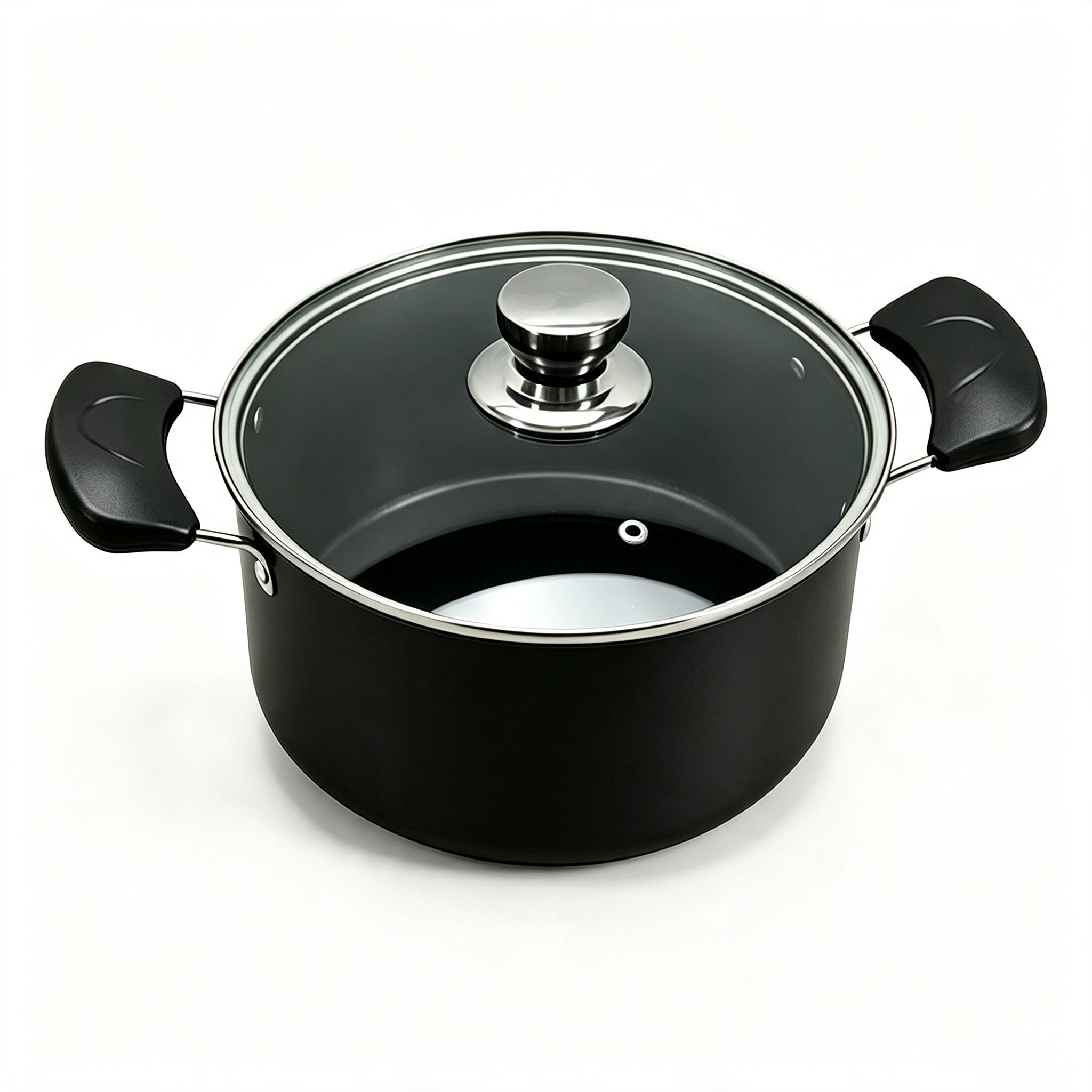 CGUCOOK cross border blast sartén de piedra de arroz eléctrico con mango de madera negro puro antiadherente olla japonesa con tapa de cristal antiadherente cocina de inducción universal Item Picture