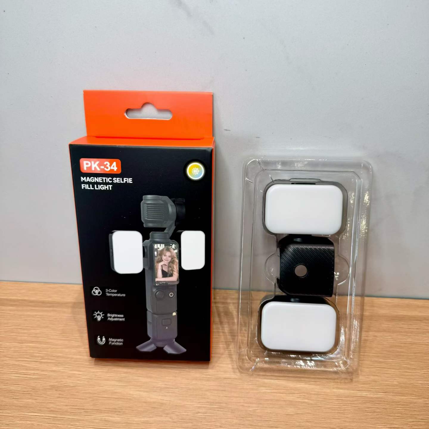 Aplicable DJ dji pocket3 luz de recarga tipo de succión magnética lámpara de bolsillo de desmontaje rápido lingelink cámara deportiva luz de fotografía