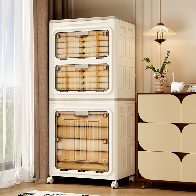 【CL】26Q3#3067 Folding storage box, plastic storage cabinet, storage cabinet Application Scenario