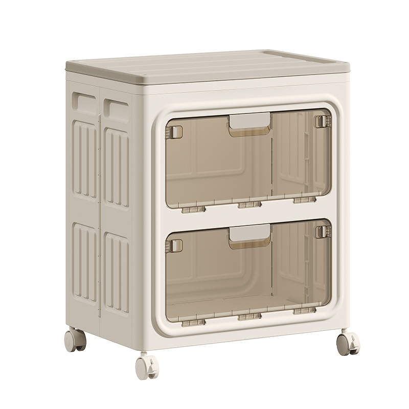 【CL】26Q3#3067 Folding storage box, plastic storage cabinet, storage cabinet