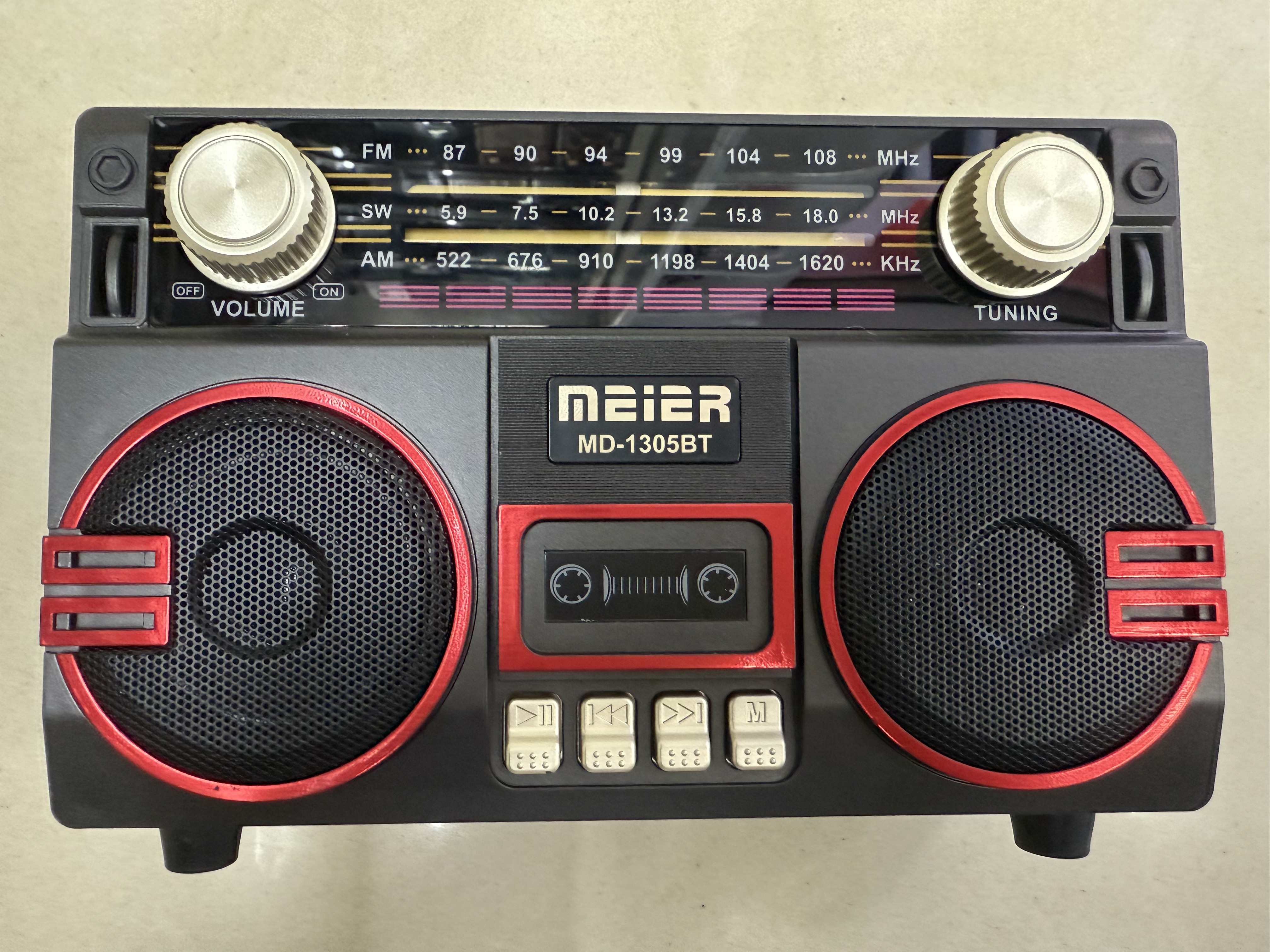 MD-1305, MD-1306, MD-1307 vintage radio, Bluetooth speaker, wood grain, multi-band, multi-functional desktop ornament, USB music, TF card for playing music, suitable for the elderly details Picture