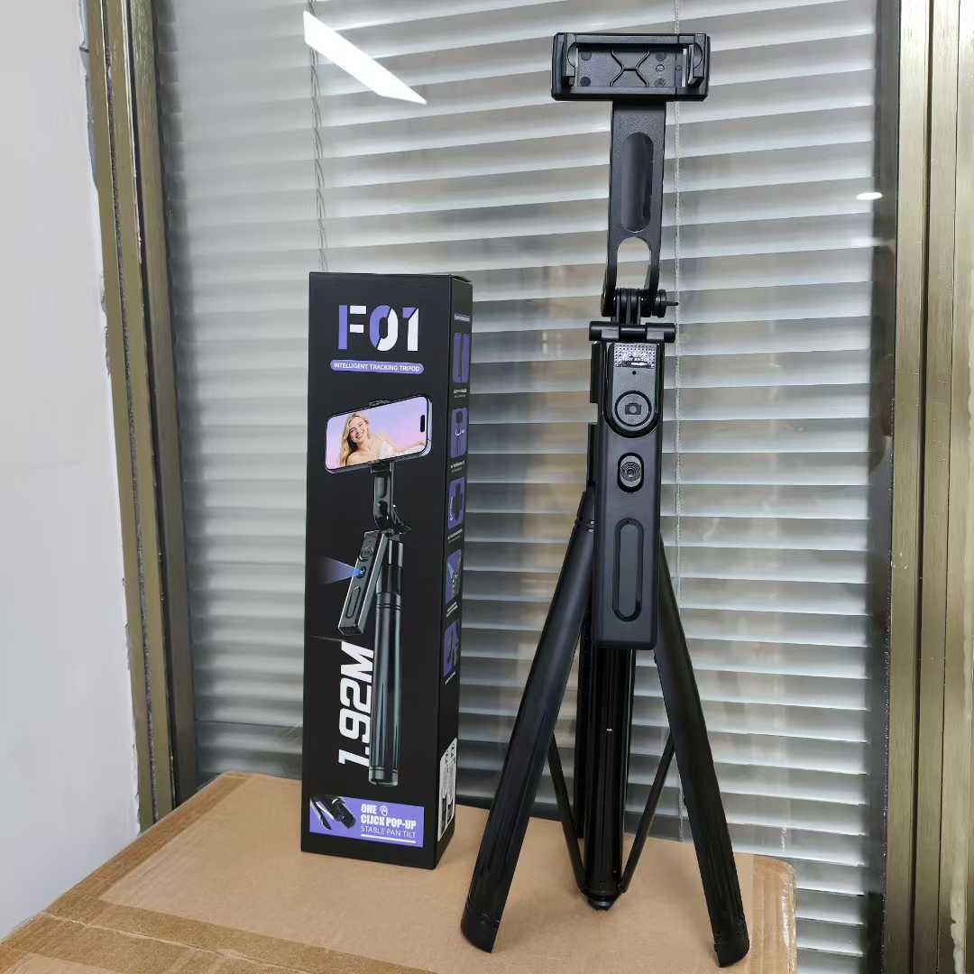 Explosivo F01 smart face heel raquete selfie stick AI heel raquete antisacudir PTZ quad aleación de aluminio foto artefacto detail image 6