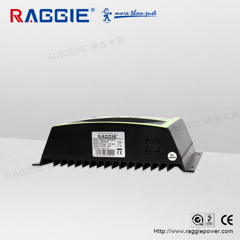 Solar control 60A controller, PWM controller, RAGGIE controller,12V/24V automatic switching controller Specification image